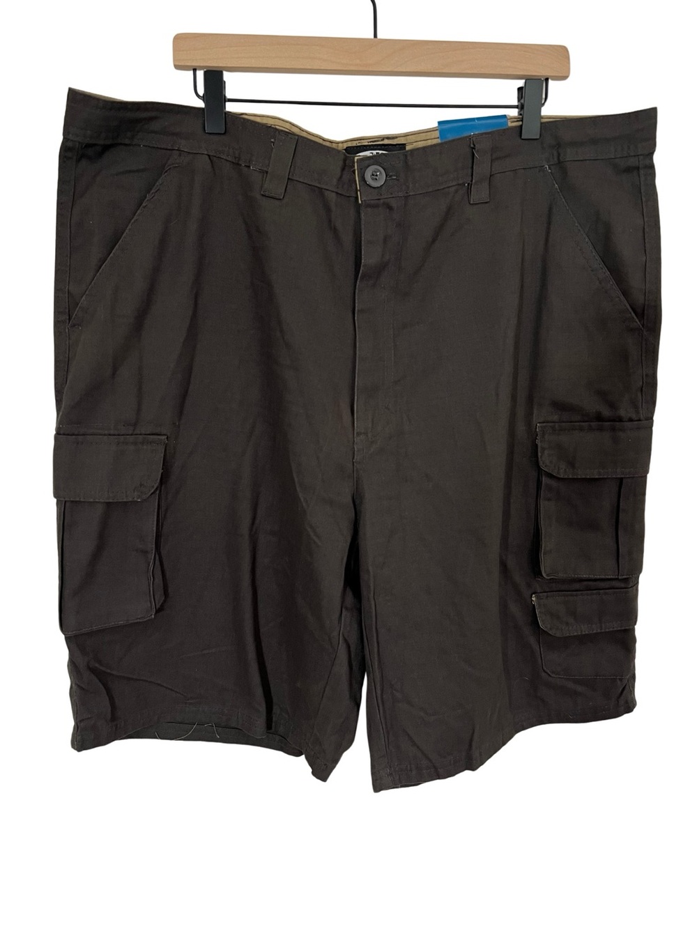 Rugged Wear Men’s Cargo Shorts Size 42 Brown Cotton Outdoor Utility NWT